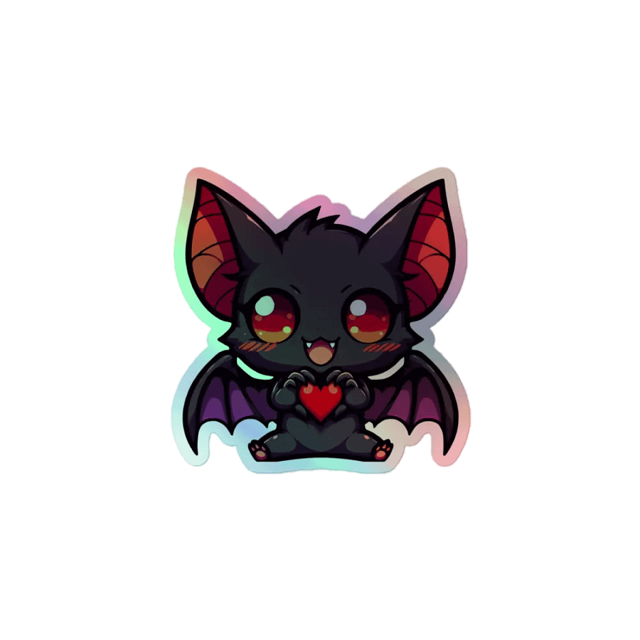 Bat Heart Sticker product image (1)