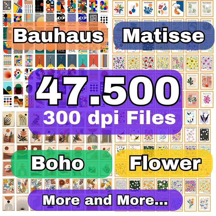 10.000+ Gallery Wall Set Digital Print Art product image (2)