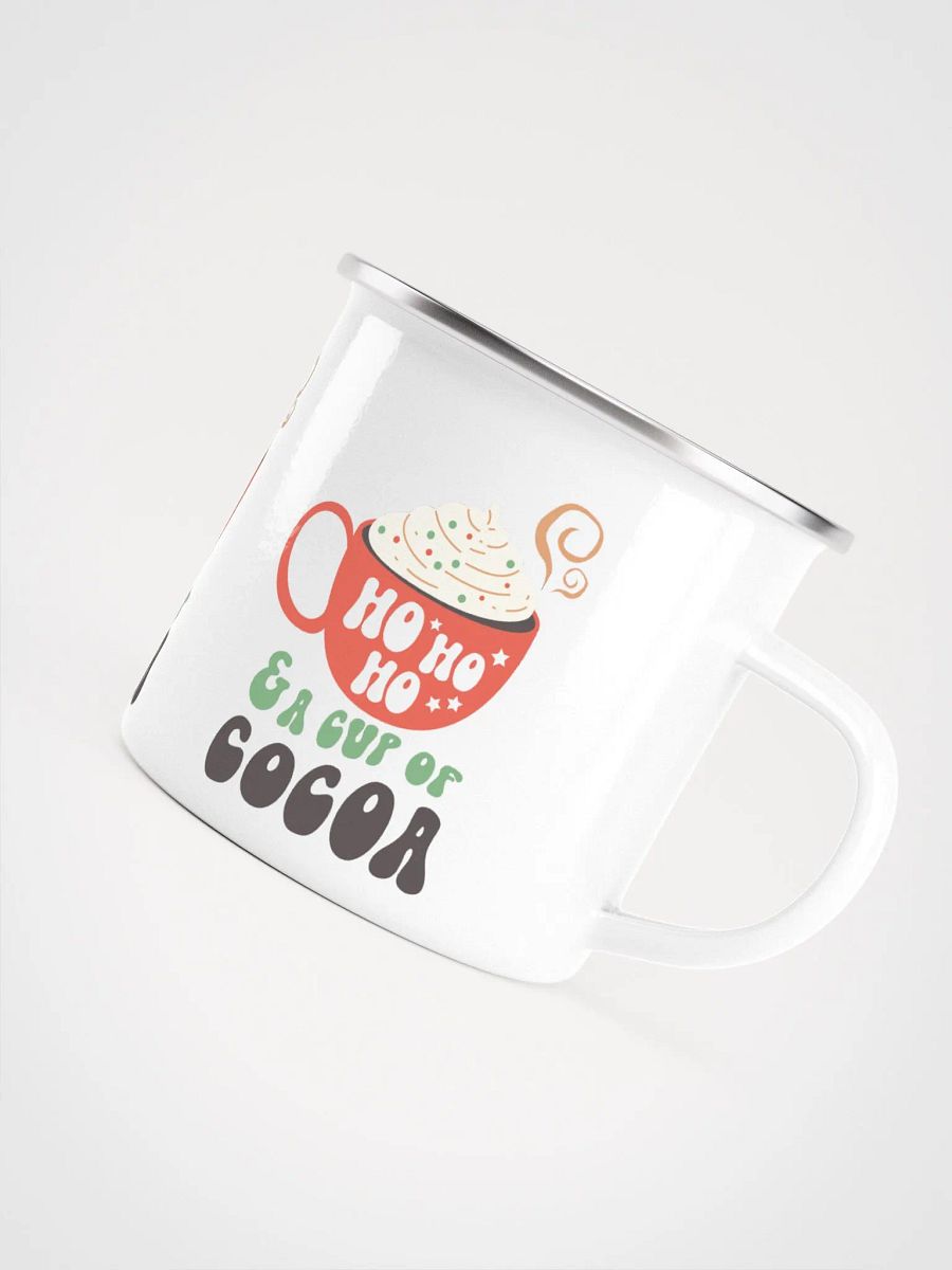 Ho Ho Ho Hot Chocolate Enamel Mug product image (6)