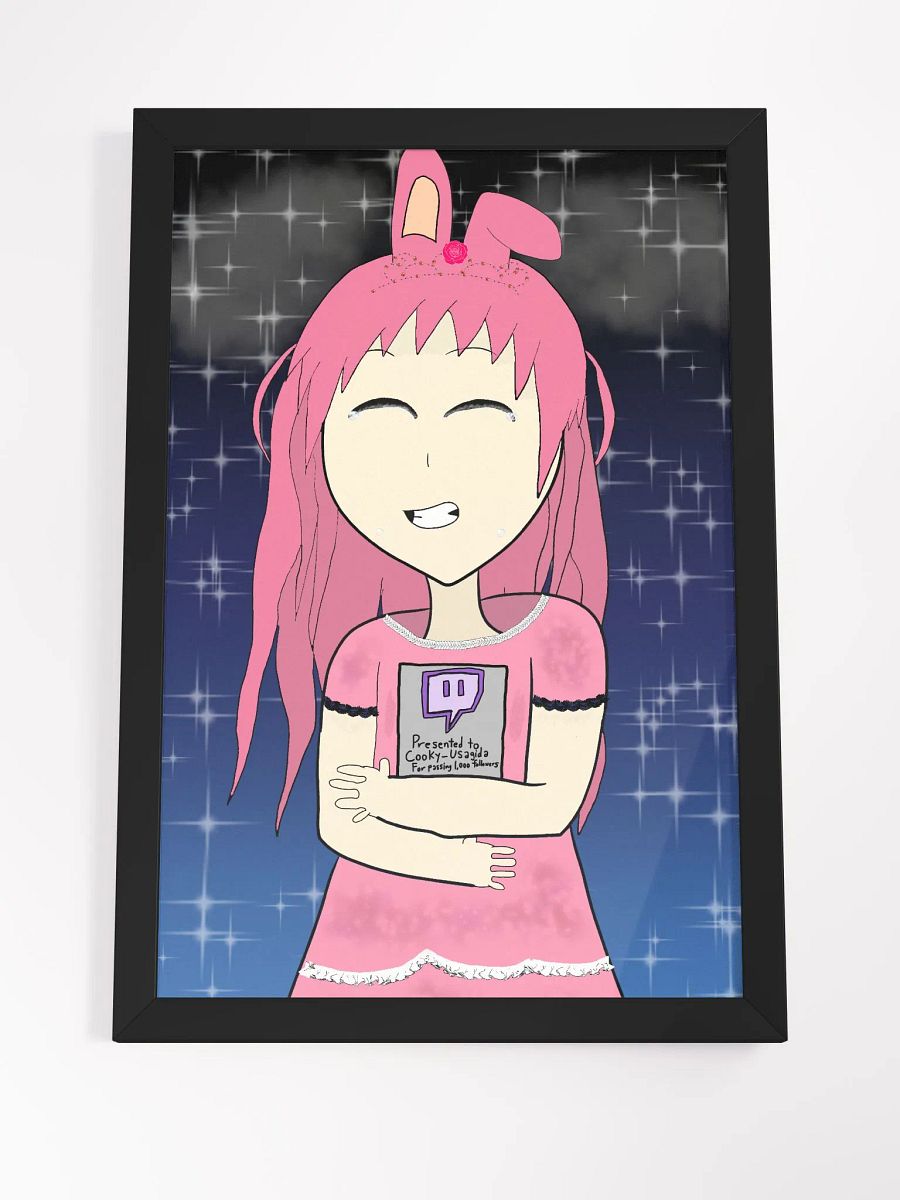 Cooky Usagida 1K Twitch Followers Celebration Poster product image (8)