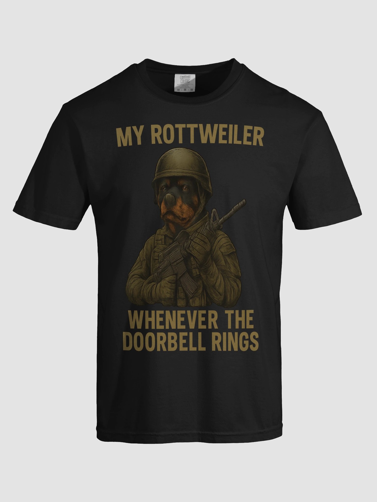 My Rottweiler Whenever The Doorbell Rings Tee product image (29)
