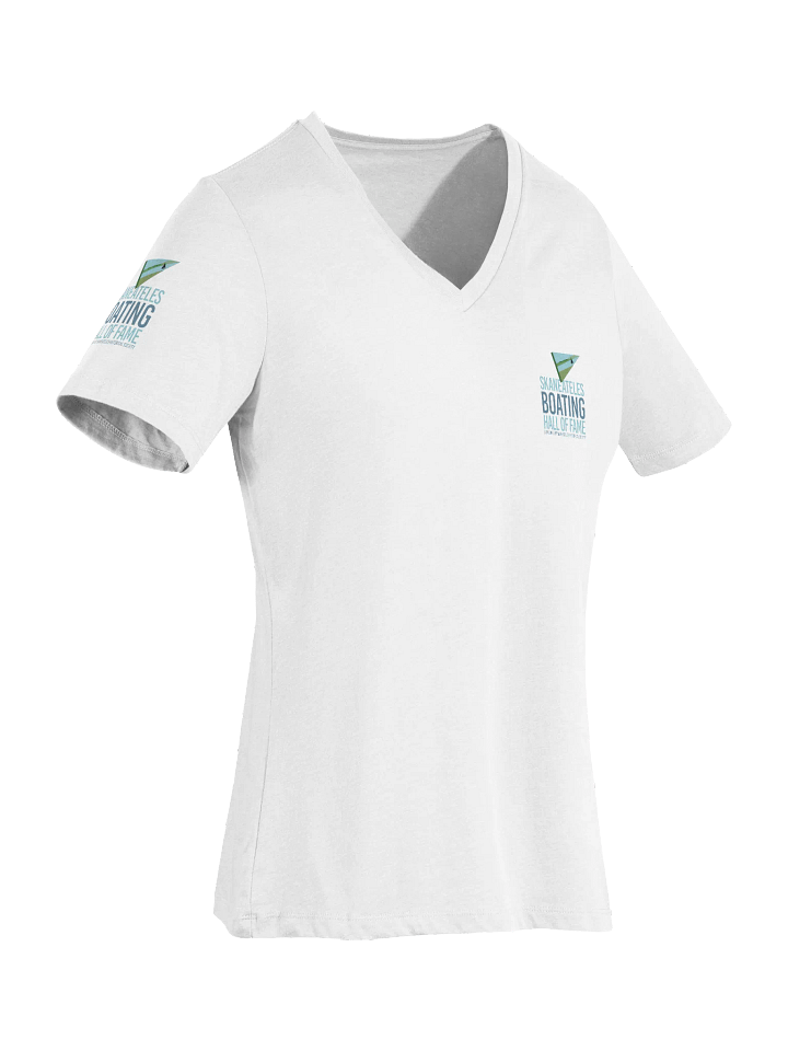 BHOF Sailboat Triangular Logo Women's V-Neck T-Shirt product image (2)
