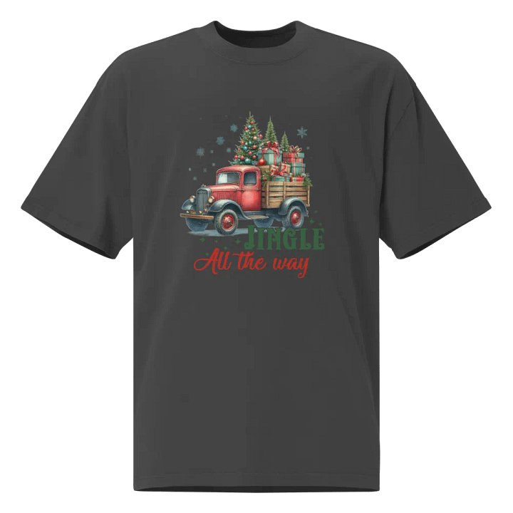 Jingle All The Way Vintage Christmas Truck T-Shirt product image (1)
