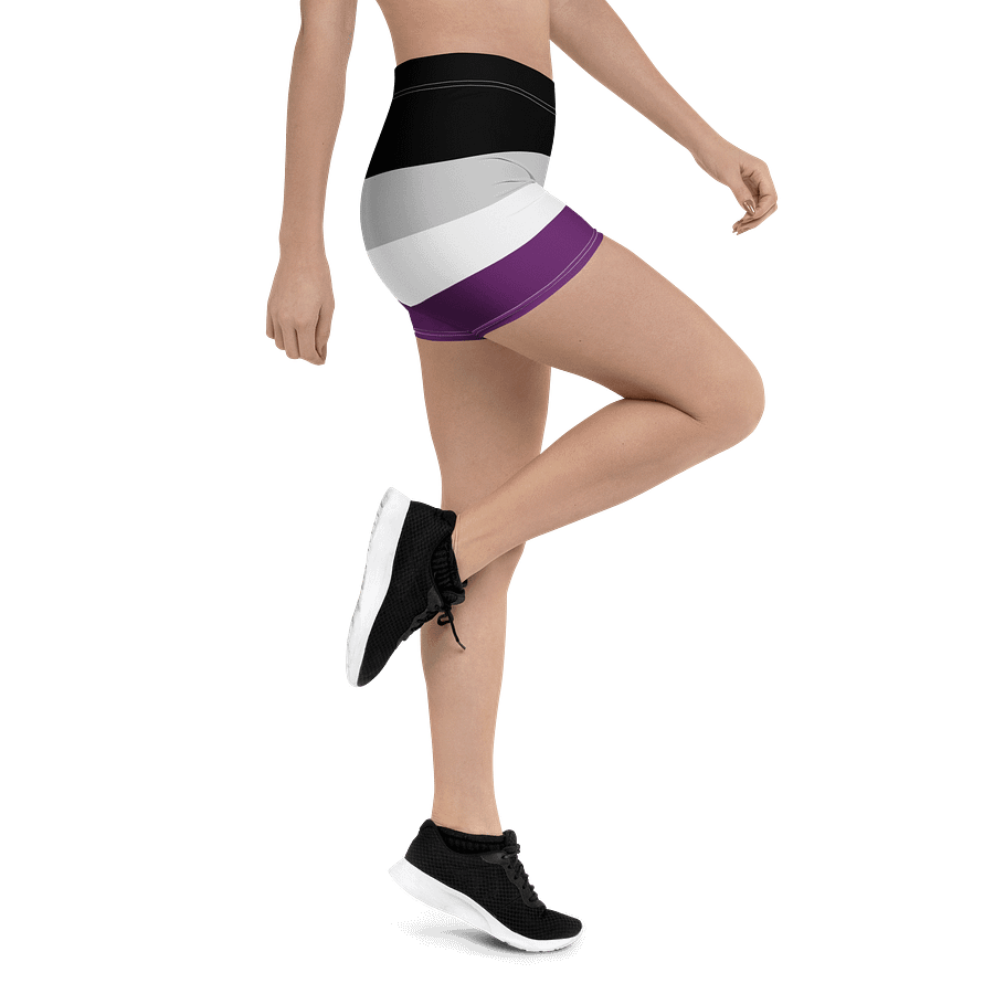 Asexual Pride Flag Bike Shorts product image (3)