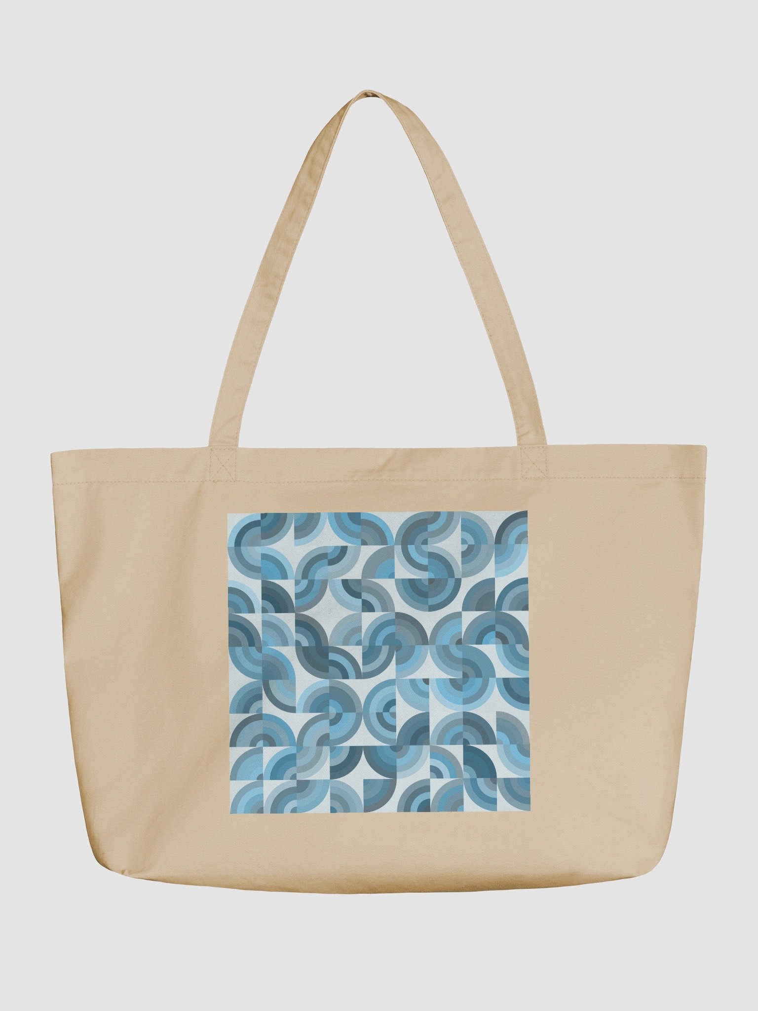 Geometric Blues Organic Tote product image (2)