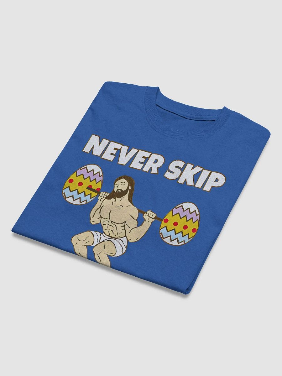 Never Skip Egg Day T-Shirt Funny Easter Jesus Workout Crossfit Mens Tee Shirt product image (4)