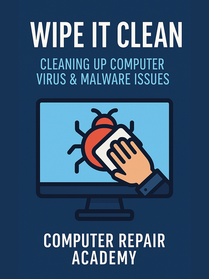 Wipe It Clean - Cleaning Up Computer Virus & Malware Issues Ebook product image (1)