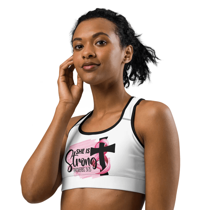 She Is Strong Sports Bra product image (2)