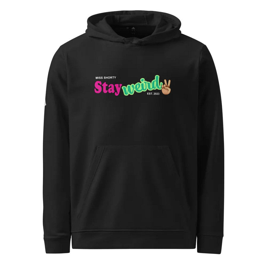 Stay Weird with a Peace Sign Dark Shirt -- Unisex, please check sizing chart product image (1)