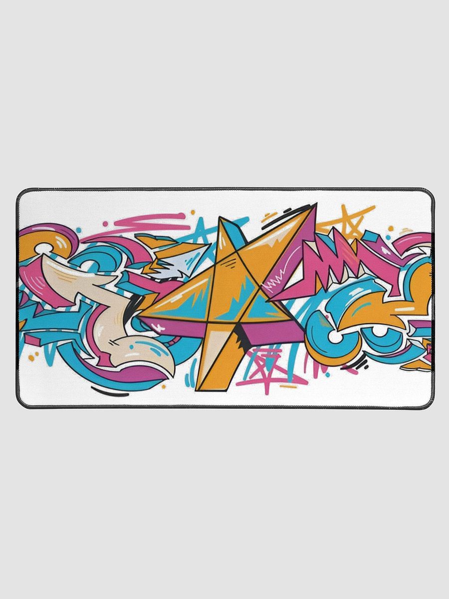 Desk Mat 15.5" x 31.5" Colorful Graffiti product image (1)