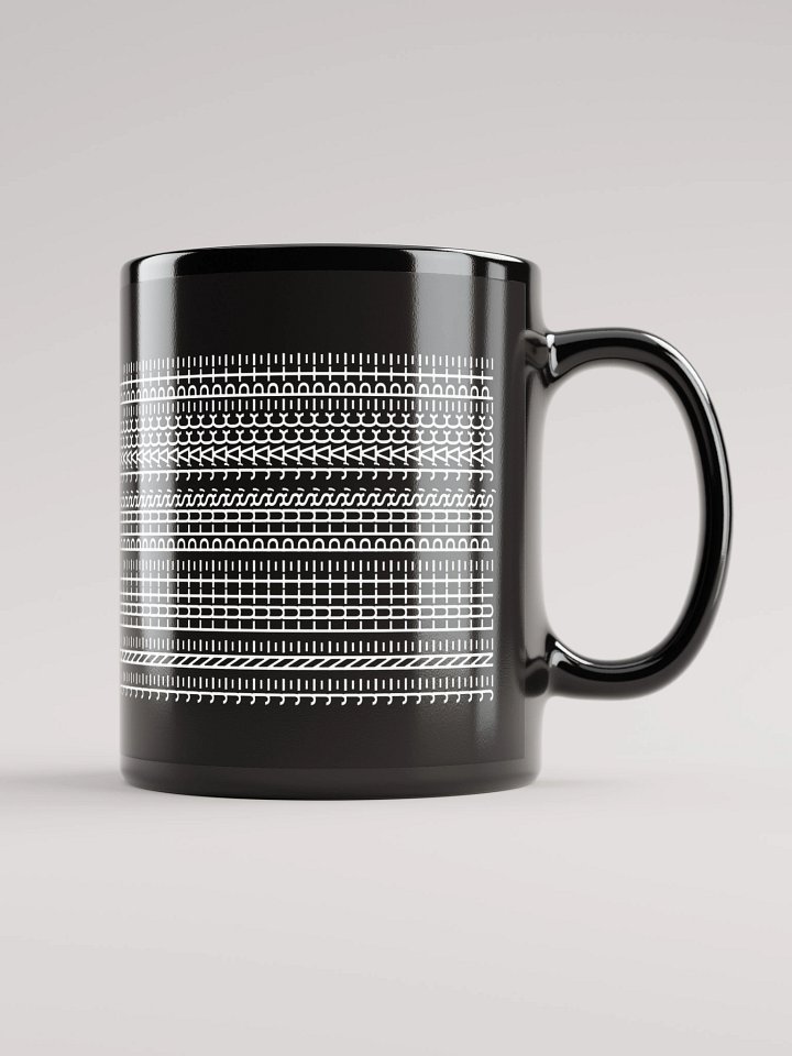 Mug Noir Codé Zen Blanc - Je Ne Lutte Plus, J'Accepte - Cadeau élégant product image (1)