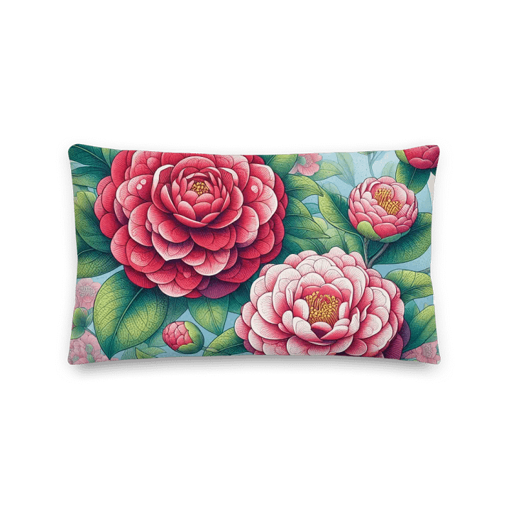 Blooming Bliss Premium Pillow | AI Design flower product image (2)