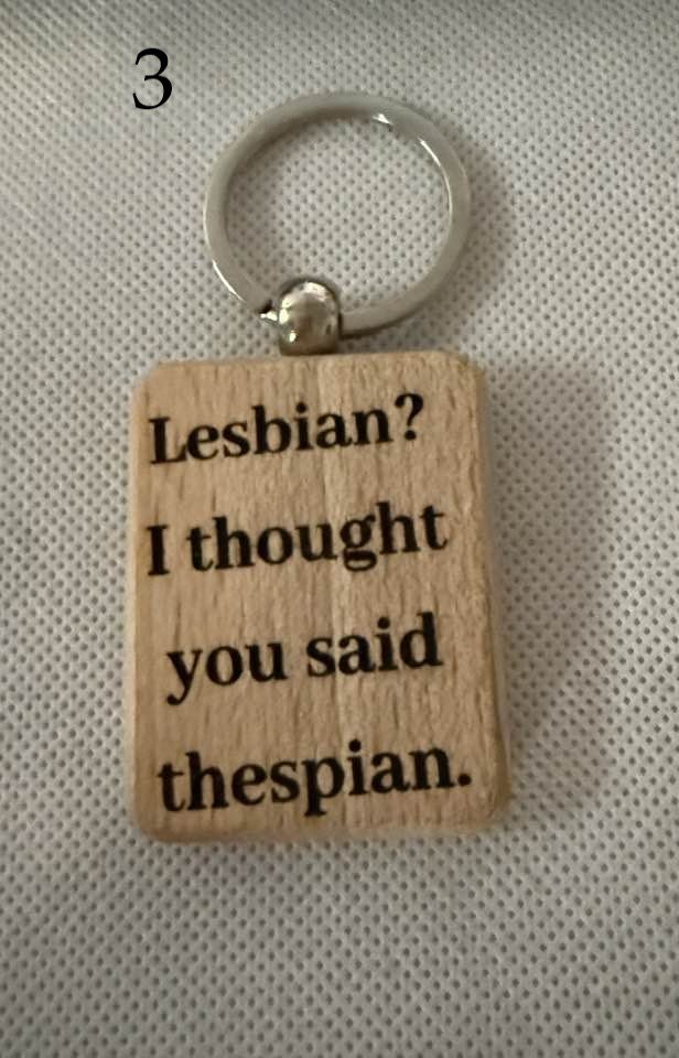 LGBTQ+ Wooden Engraved Keychains | Pride, Love & Identity Designs | Handmade & Meaningful (3) product image (3)
