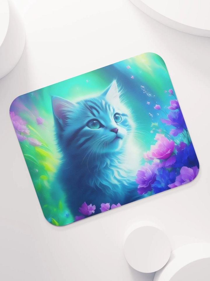 Enchanted Cat Garden Mouse Pad product image (1)