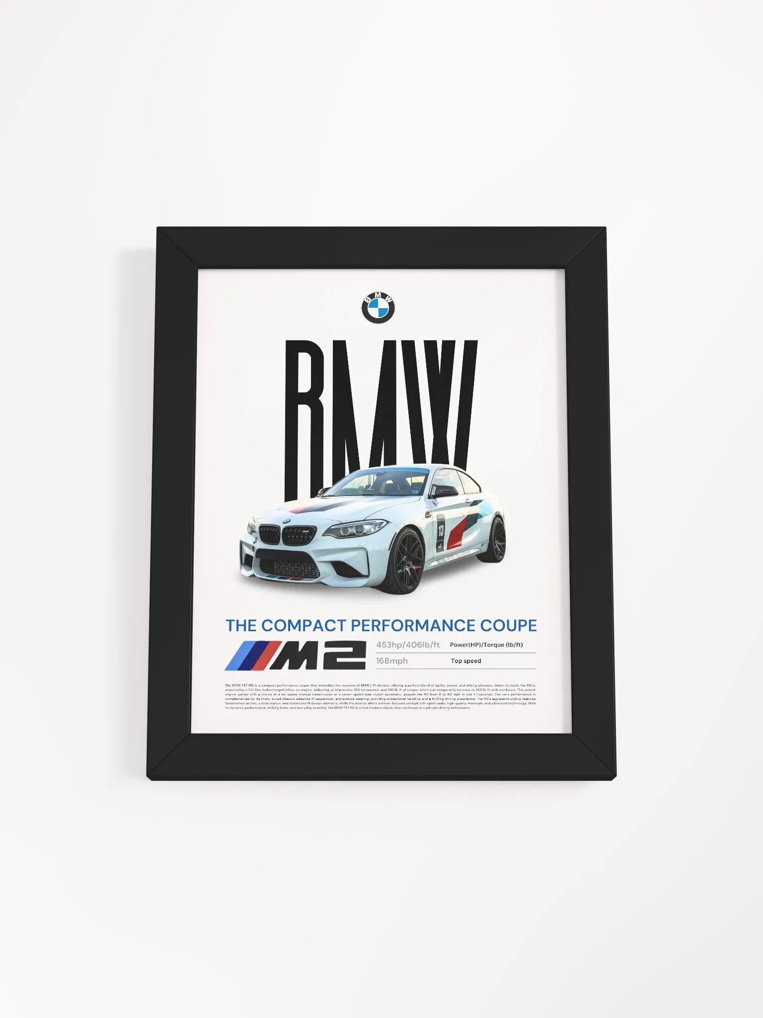 BMW F87 M2 FRAMED POSTER product image (1)