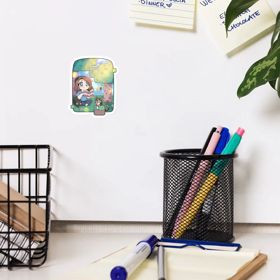 Cozy with MandaLin die-cut magnets product image (12)