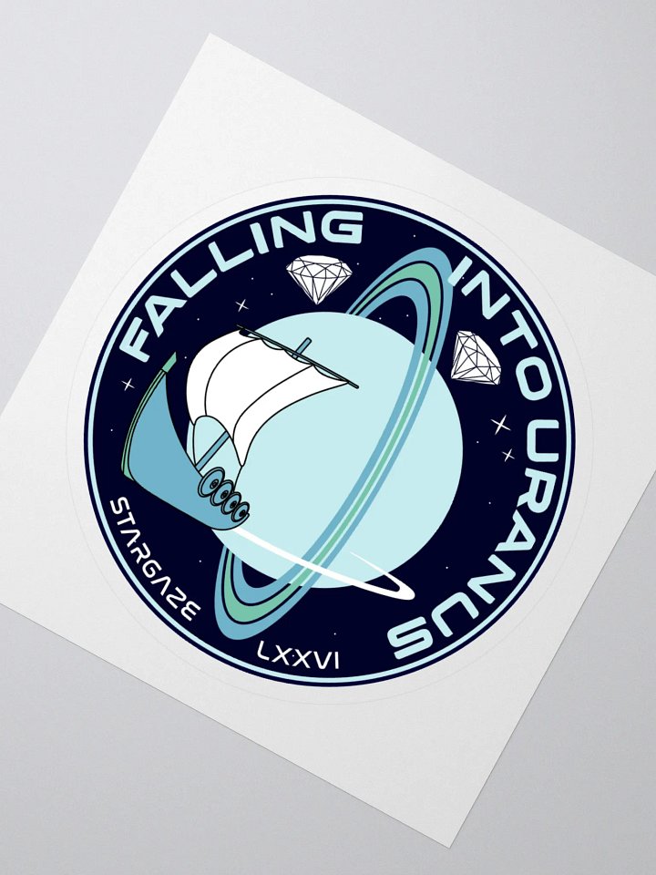 FALLING INTO URANUS STICKER product image (2)
