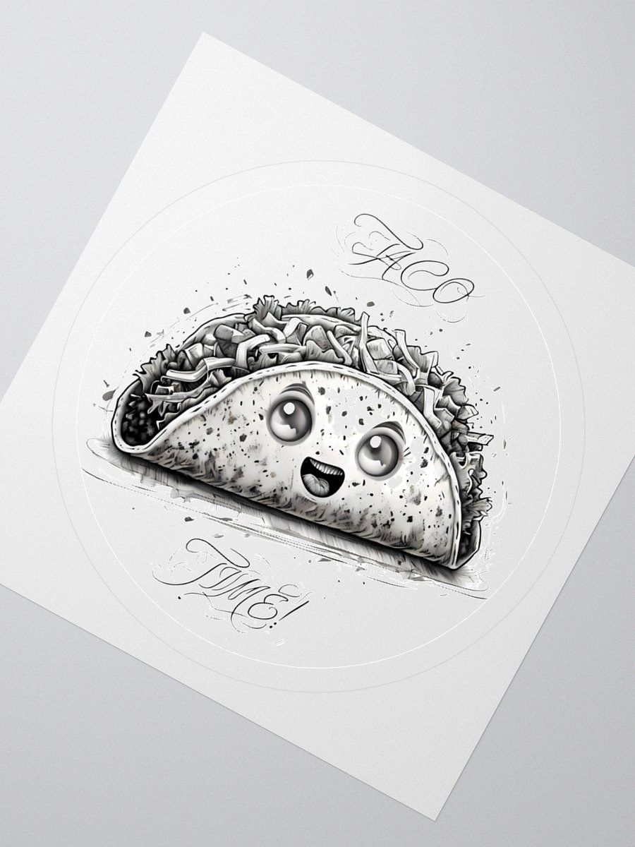 Cute Taco Time Sticker - Ideal for Taco Enthusiasts product image (6)