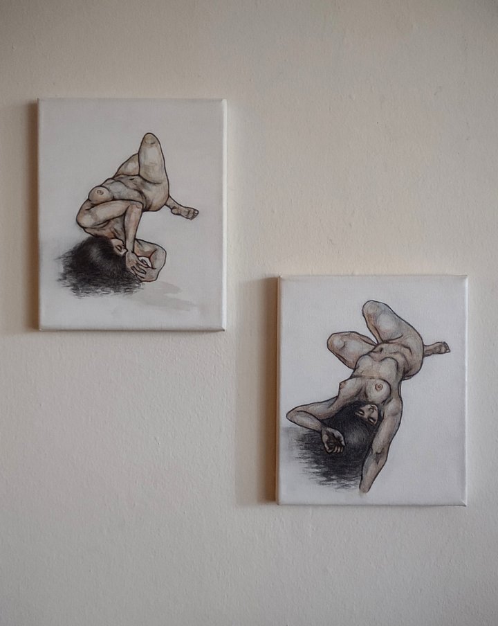 Nude Watercolors on Canvas product image (1)