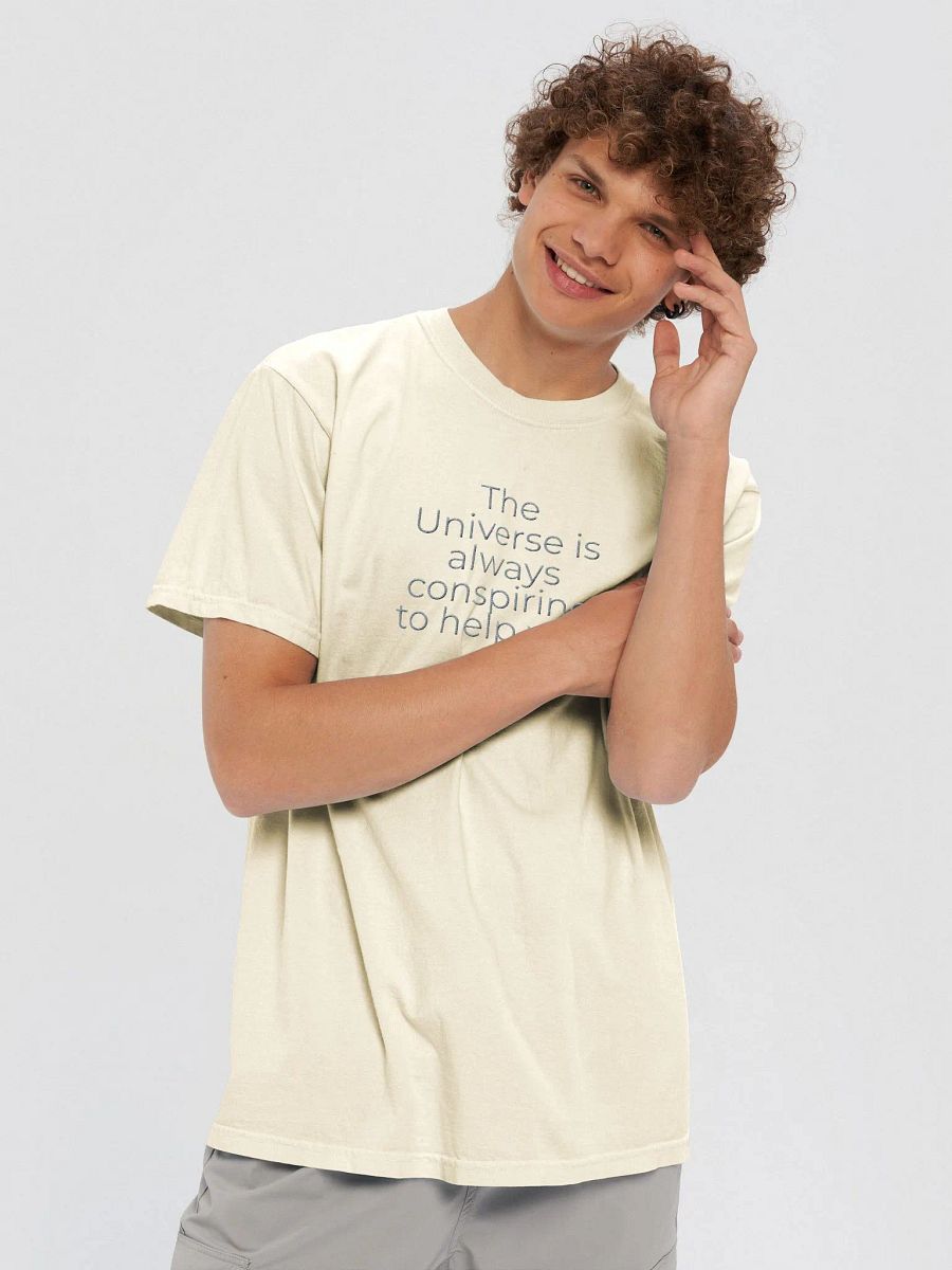 Comfort Colors® Embroidered T-Shirt - The Universe Is Always Conspiring to Help You product image (5)