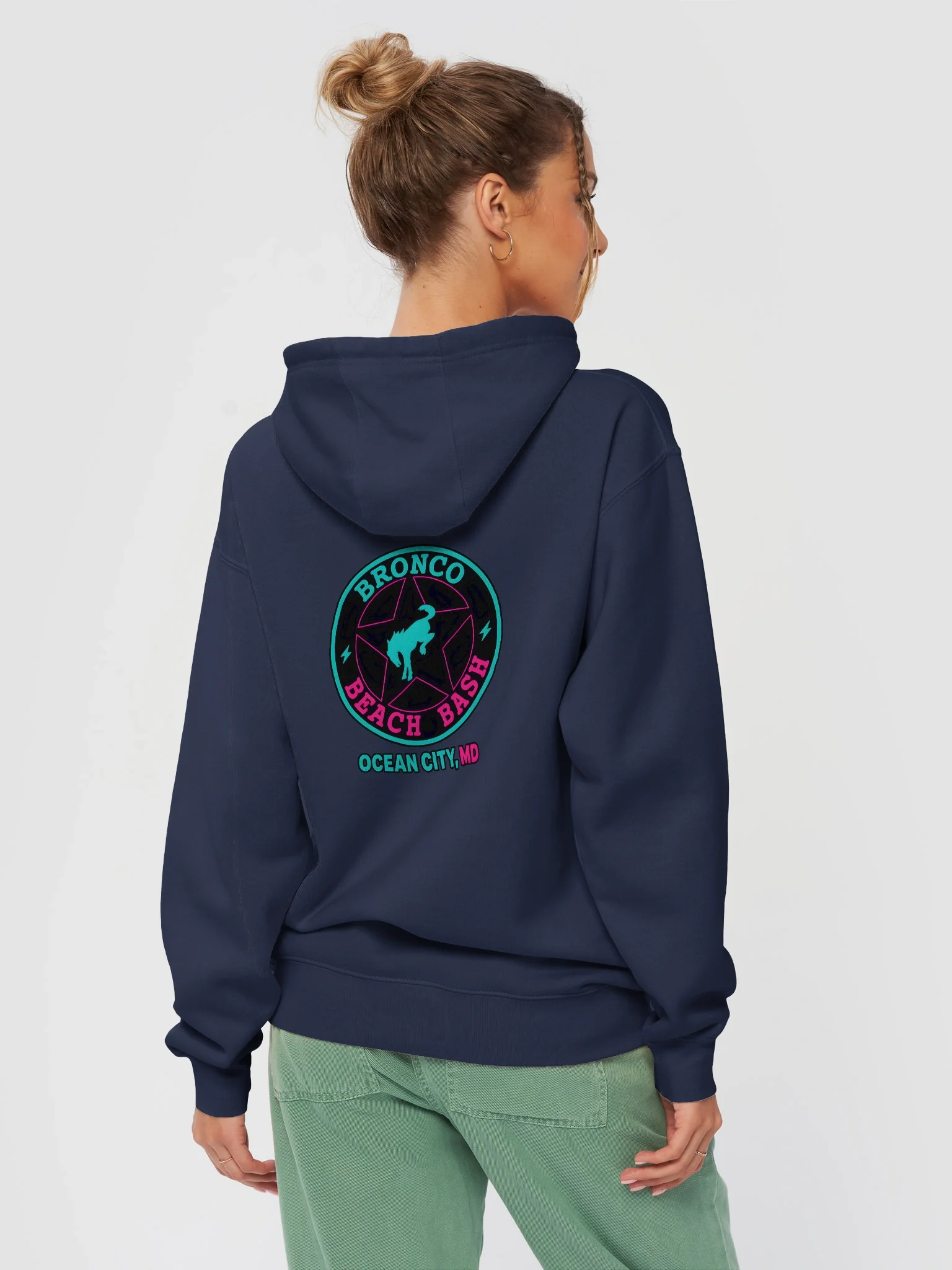 2025 Bronco Beach Bash Ocean City / Destination Bigfoot Bronco Collab Rearview Hoodie (Multiple Colors Available) product image (26)