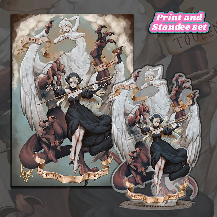 Marcille and Falin Signed Poster Print and Acrylic standee product image (1)