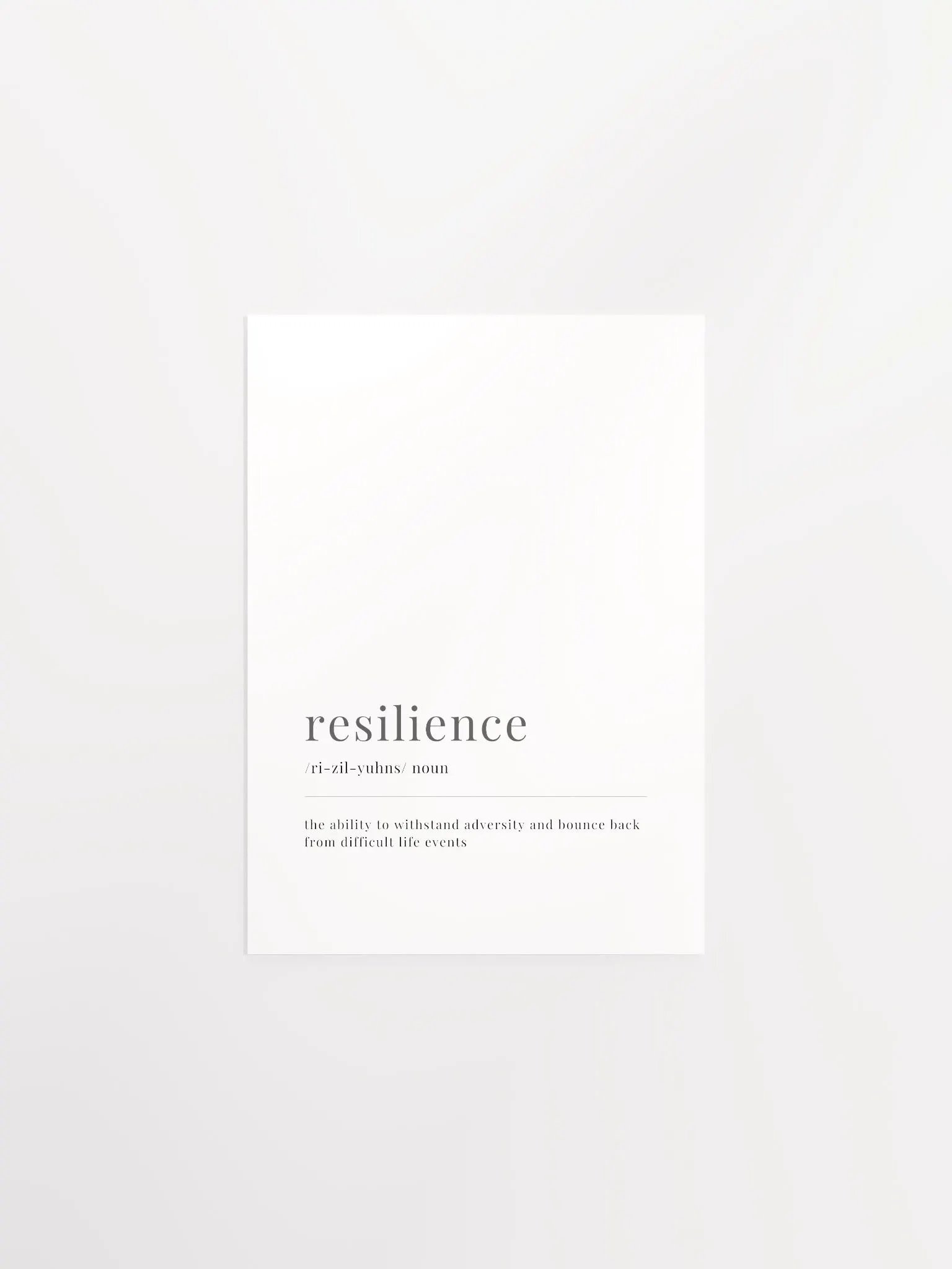 Resilience Definition Poster Print product image (6)
