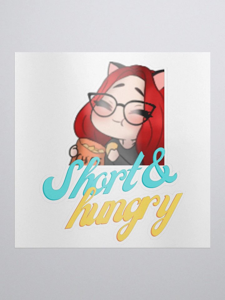 Short and Hungry Sticker product image (1)