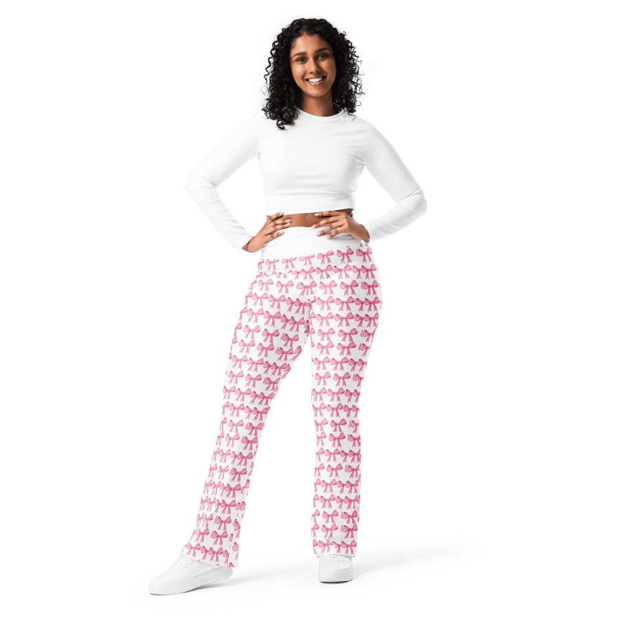 Pink Bow Flare Pants product image (8)