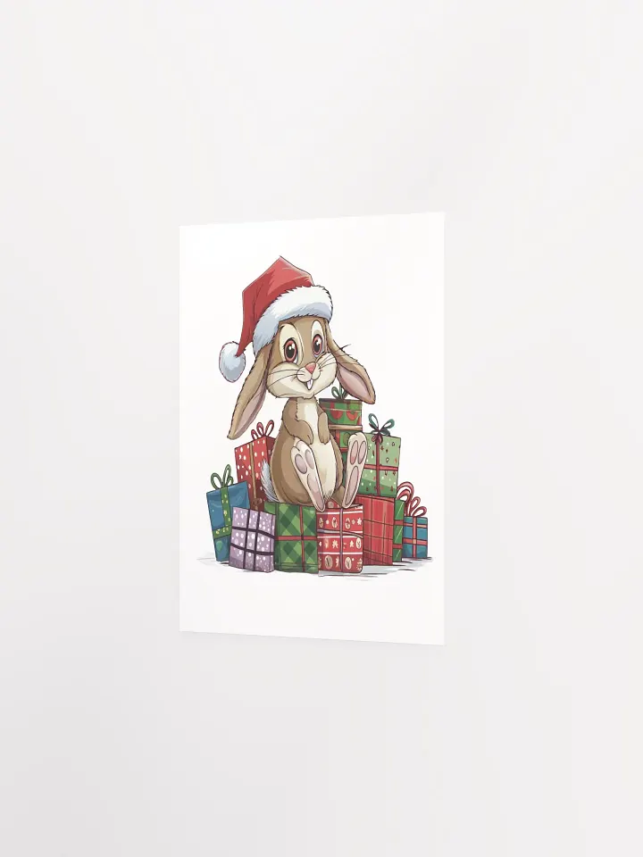 Santa Bunny Enhanced Matte Paper Poster (in) product image (2)
