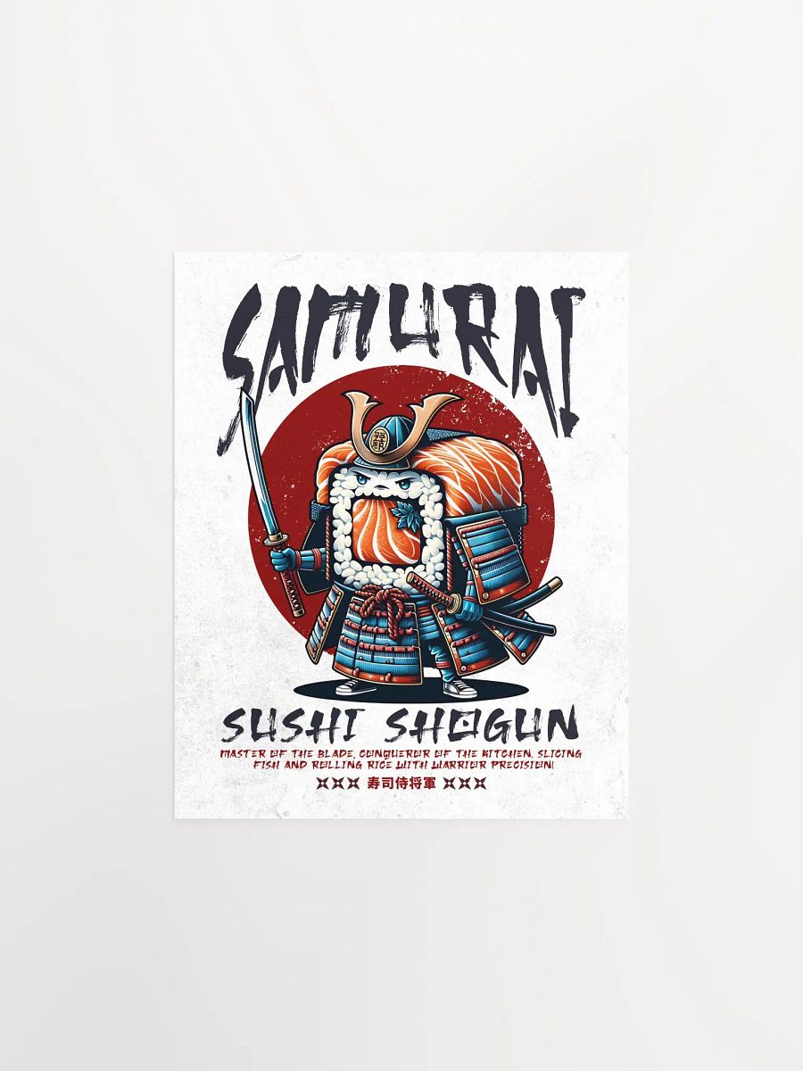 Samurai Sushi Shogun Retro Poster product image (1)