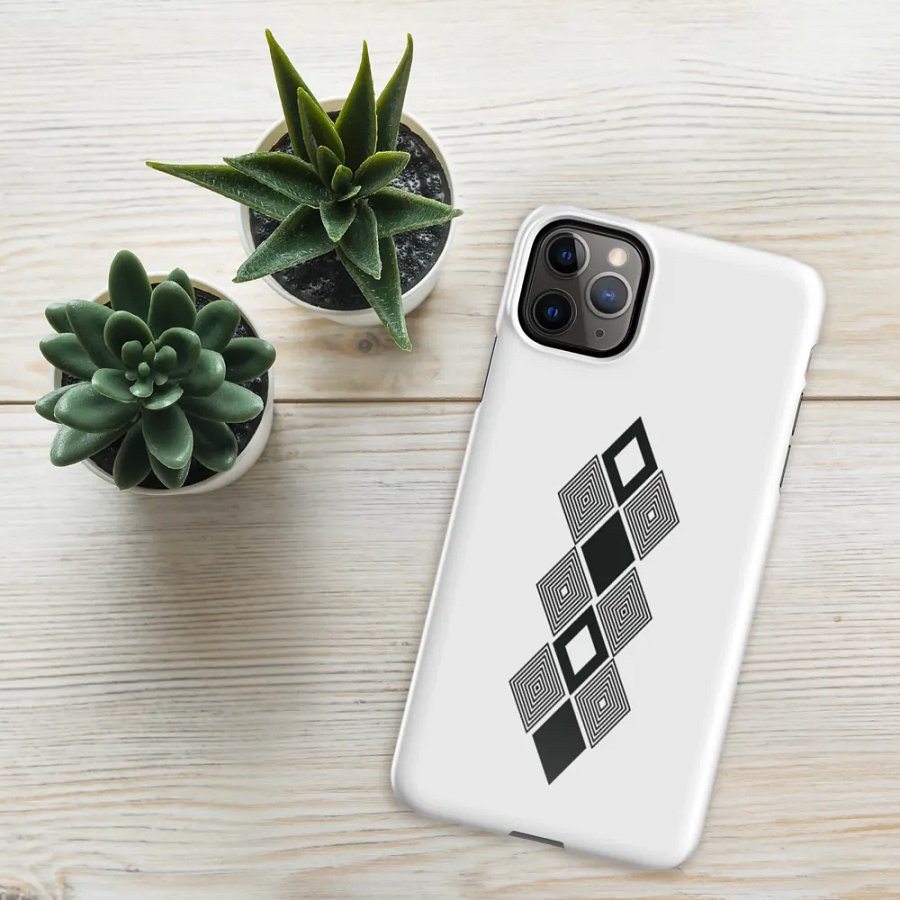 Black and white triangle design Snap Case for iPhone® product image (52)