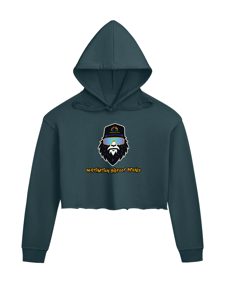 Destination Bigfoot Bronco Bigfoot Logo Bella+Canvas Fleece Women's Crop Hoodie (Multiple Colors Available) product image (9)