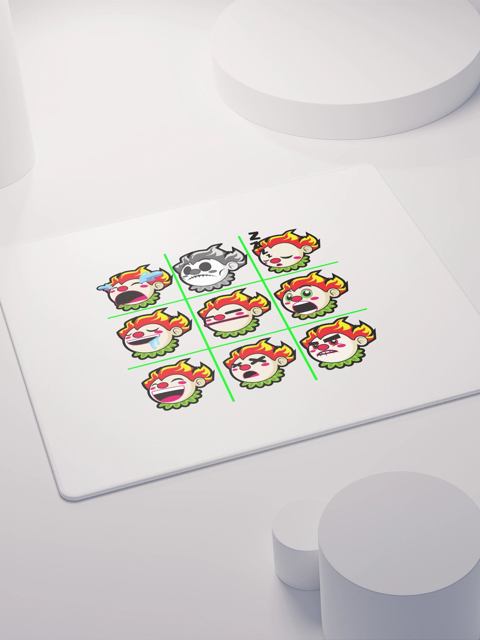Faces of Crab Clown Gaming Mouse Pad product image (4)