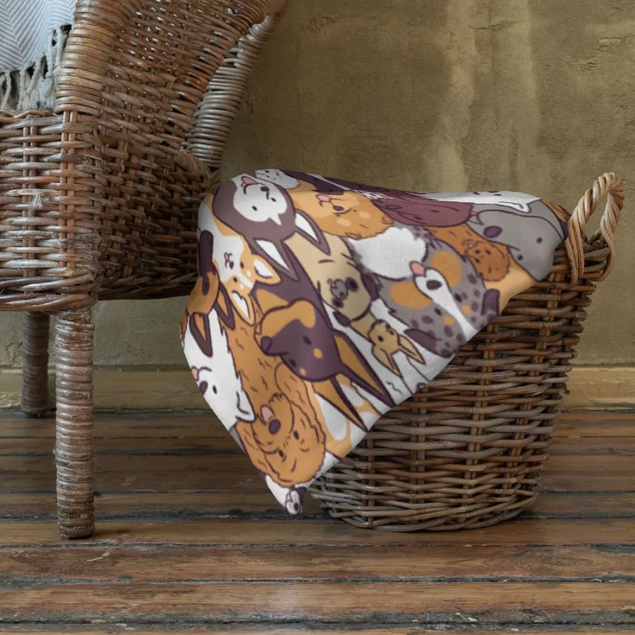 Whimsical Dogs Throw Blanket product image (10)