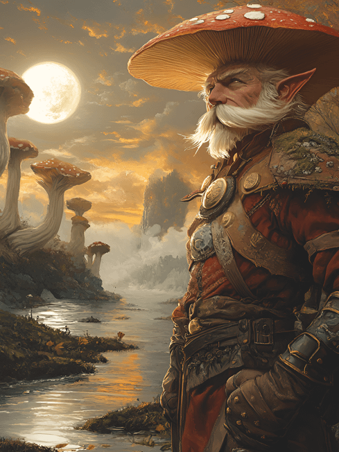 The Mustached Guardian of the Fungal Realm product image (1)