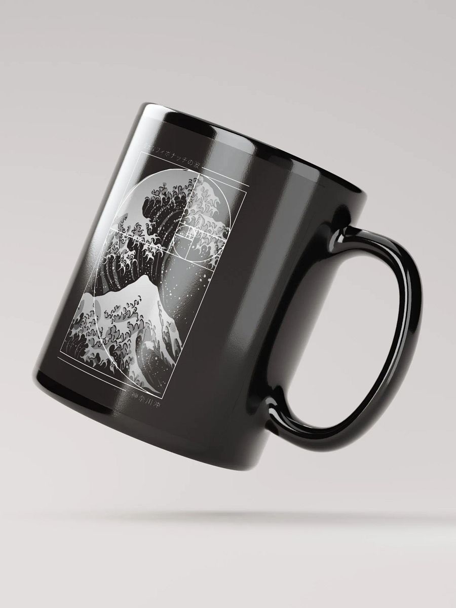 The Great Wave of Fibonacci Spiral - Modern Mug product image (3)