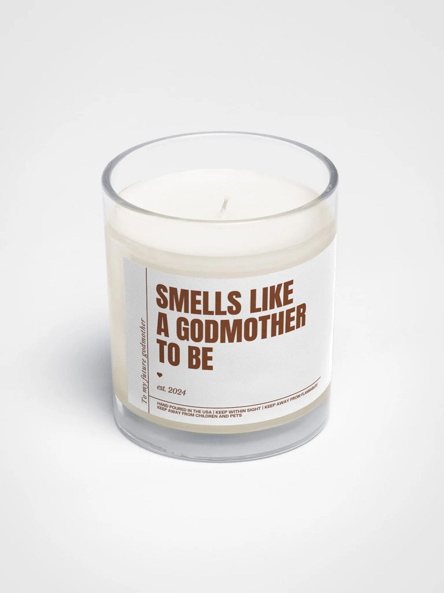 Simple elegant godmother proposal candle product image (3)