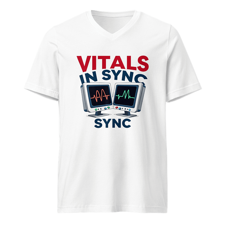Synced Vitals V-Neck Tee product image (1)