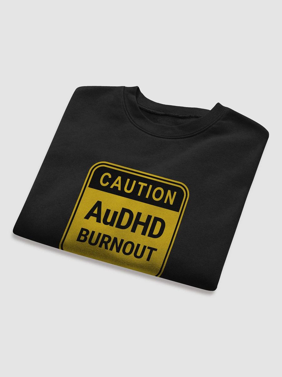 CAUTION: AuDHD BURNOUT cropped crewneck product image (23)
