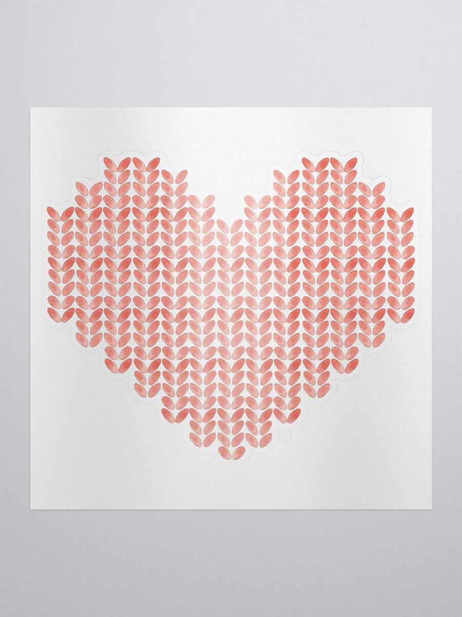 Knit Heart Sticker product image (1)