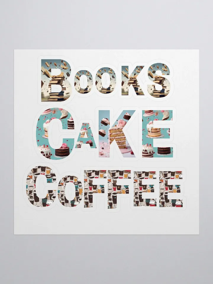 Books Cake Coffee - Stickers product image (1)