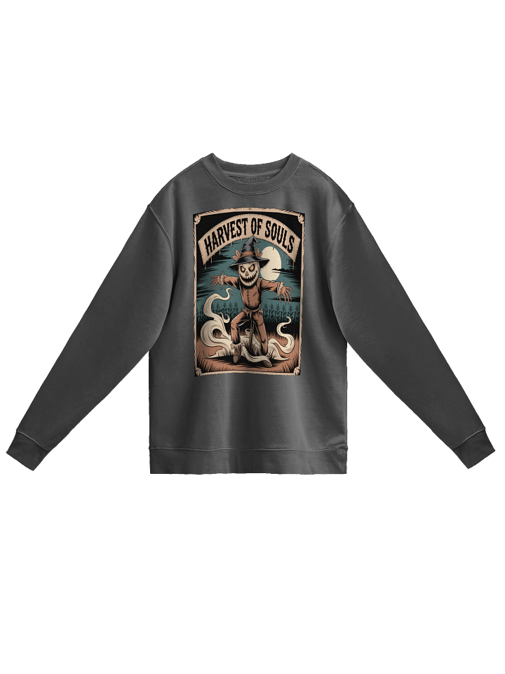 Midnight Veil Designs 'Harvest of Souls' Unisex Pigment Dyed Sweatshirt product image (1)