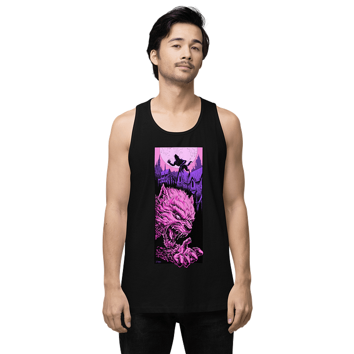 Wolfman (pink) singlet - male product image (8)