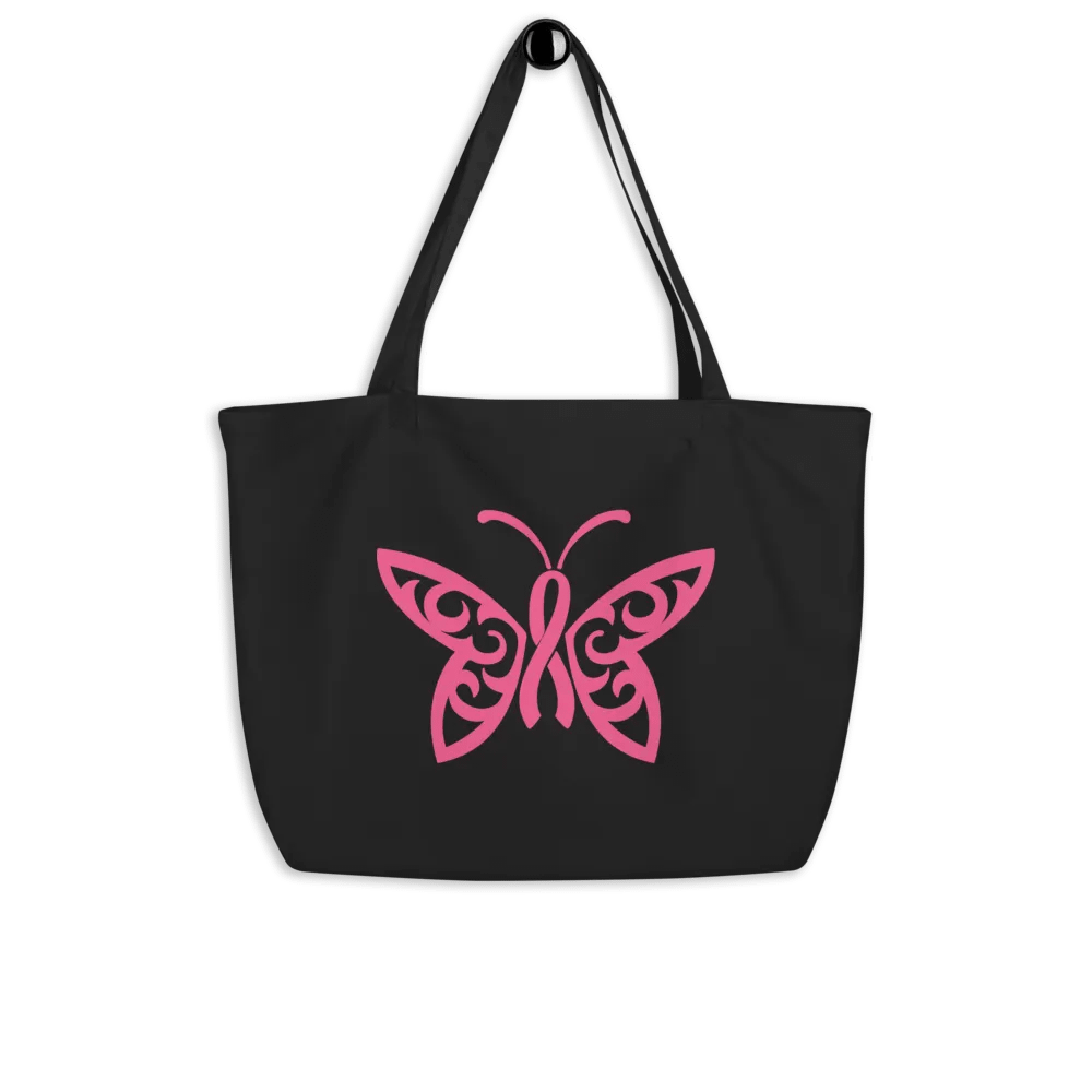 Butterfly Cancer Ribbon Bag product image (4)