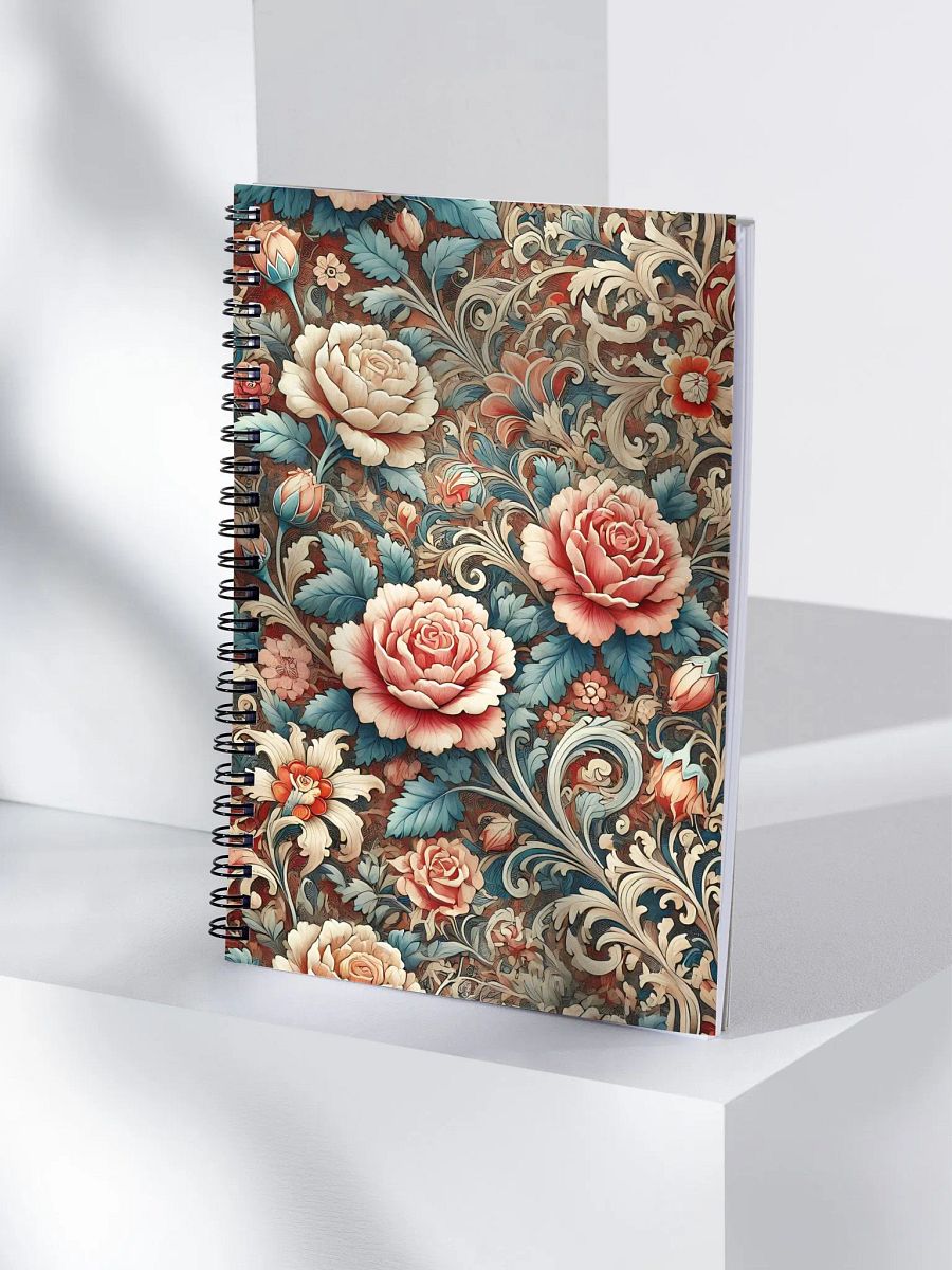 Royal Floral Spiral Notebook product image (4)