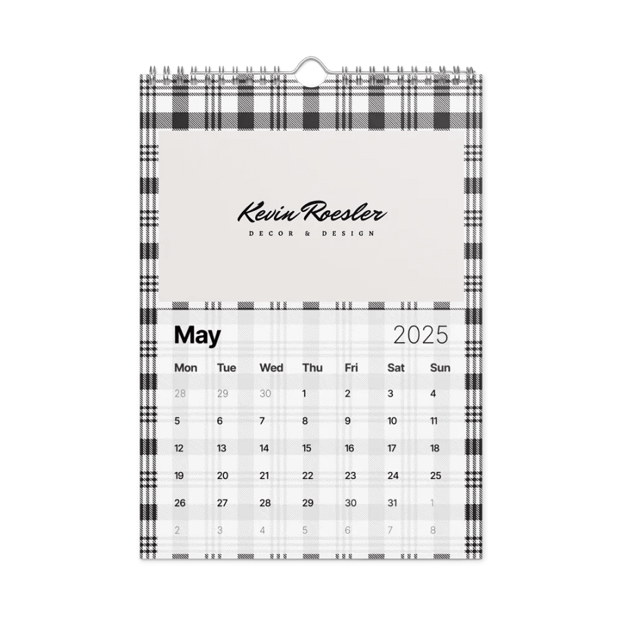 Marble Monogram Wall Calendar 2025 product image (10)