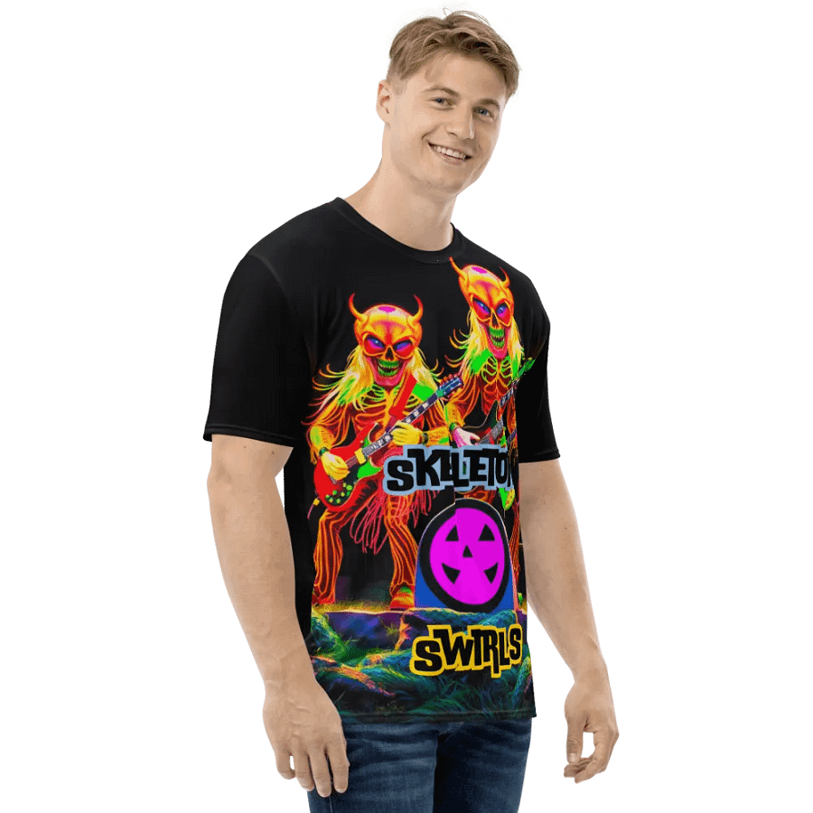 Skeleton Swirls T Shirt product image (5)