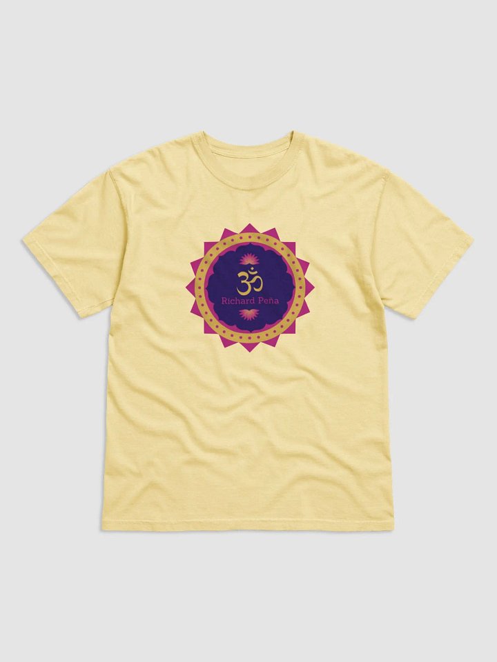 Yellow Om Richard Peña on butter color shirt product image (1)