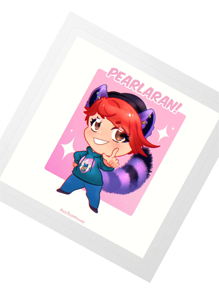 Racoon Pearl Sticker product image (2)
